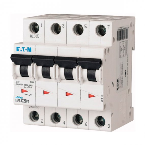 Фотография товара 'Eaton Модульный автоматический выключатель FAZT-C15/4'