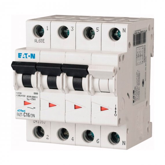 Фотография товара 'Eaton Модульный автоматический выключатель FAZT-B20/3N'