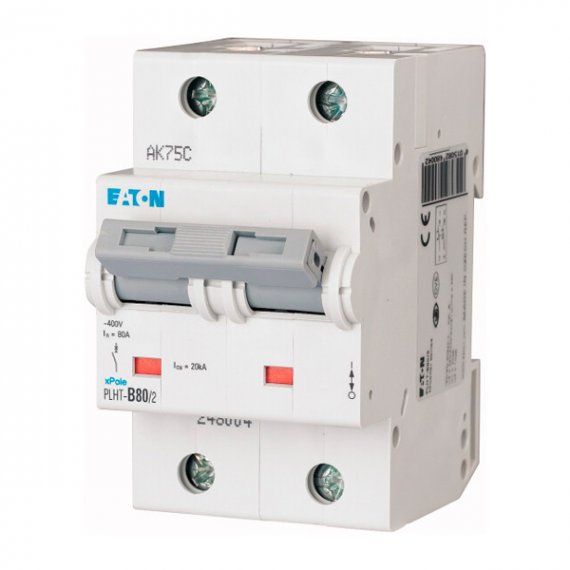 Фотография товара 'Eaton Модульный автоматический выключатель PLHT-B80/2'