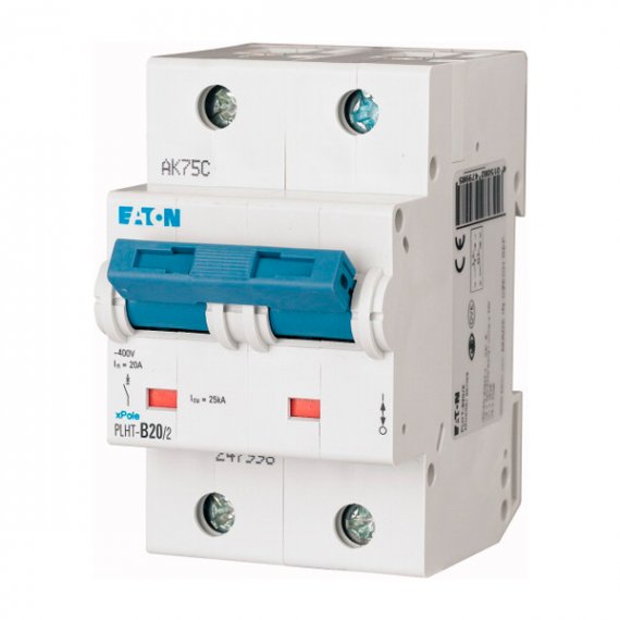 Фотография товара 'Eaton Модульный автоматический выключатель PLHT-C20/2'