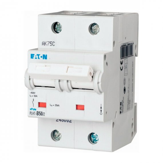 Фотография товара 'Eaton Модульный автоматический выключатель PLHT-C50/2'