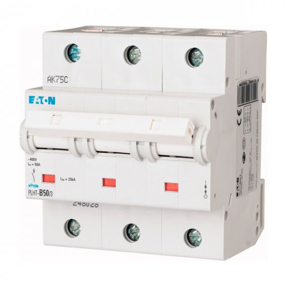 Фотография товара 'Eaton Модульный автоматический выключатель PLHT-D50/3'