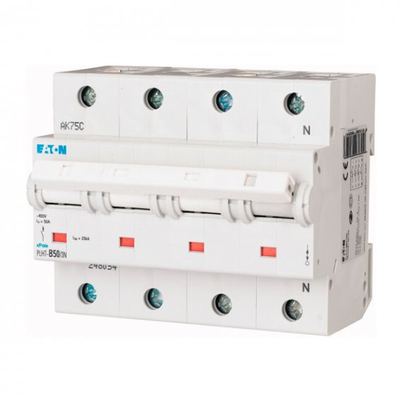 Фотография товара 'Eaton Модульный автоматический выключатель PLHT-C50/3N'