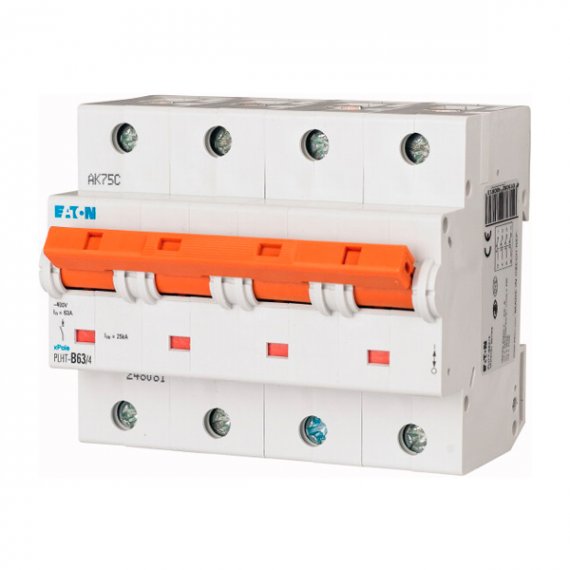 Фотография товара 'Eaton Модульный автоматический выключатель PLHT-B63/4'
