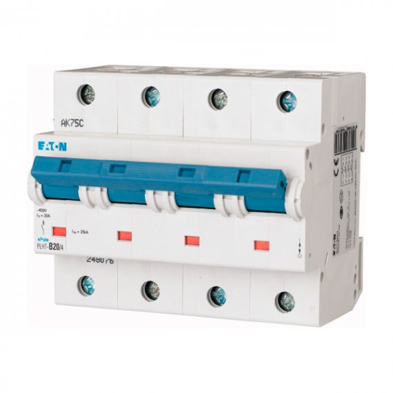 Фотография товара 'Eaton Модульный автоматический выключатель PLHT-C20/4'