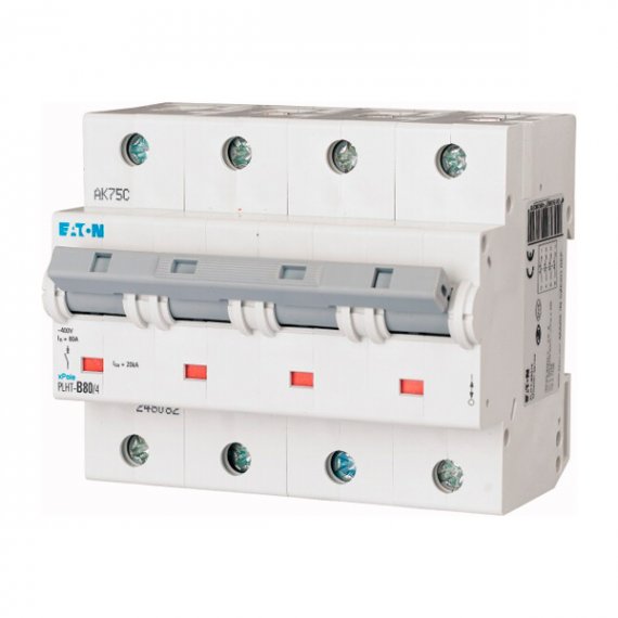 Фотография товара 'Eaton Модульный автоматический выключатель PLHT-D80/4'