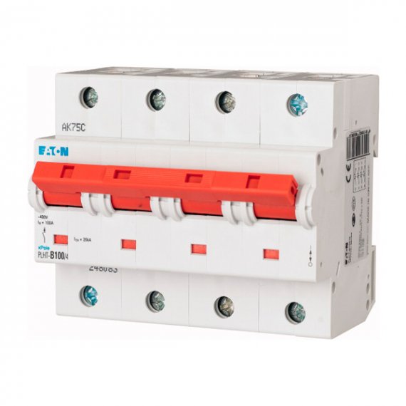 Фотография товара 'Eaton Модульный автоматический выключатель PLHT-D100/4'