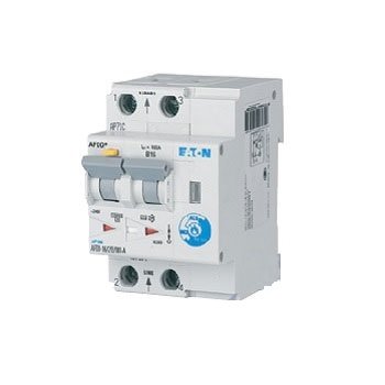 Фотография товара 'Eaton Устройство защиты от дуги, КЗ, токов утечки и перегрузки, 10 А, хар-ка С, 10мА, тип А, нечуств.к импульсным помехам AFDD-10/2/C/001-LI/A'