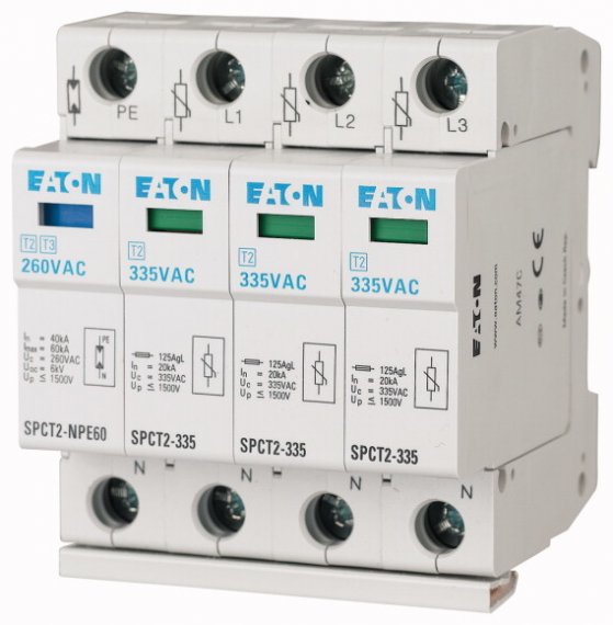 Фотография товара 'Eaton Ограничитель перенапряжения, класс С SPCT2-460-3PlusNPE'