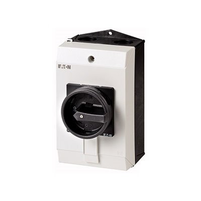 Фотография товара 'Eaton Главный выключатель в корпусе, 3P Plus1НО Plus1 НЗ , 32А , черная ручка , запираемый P1-32/I2/SVB-SW/HI11'