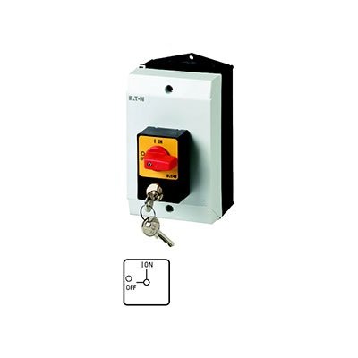 Фотография товара 'Eaton Выключатель в корпусе, 3P, 32A, Plus цилиндрический замок P1-32/I2/SVA(A)'