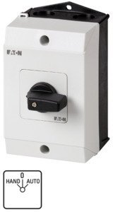 Фотография товара 'Eaton Кулачковый переключатель в корпусе 1P, Ie = 12A, Пол. HAND-0-AUTO, 45 ° 48х48 мм T0-1-15431/I1'