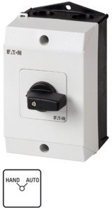 Фотография товара 'Eaton Кулачковый переключатель в корпусе 1P, Ie = 12A, ИБП-Питание, 90 ° 48х48 мм T0-3-15453/I1'