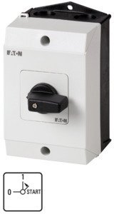 Фотография товара 'Eaton Кулачковый переключатель в корпусе 1P, Ie = 12A, Пол. 0-1-1 Plus2-2, 90 ° 48х48 мм T0-3-15513/I1'