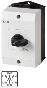 Фотография товара 'Eaton Переключатель вольтметров в корпусе 3P Plus N, Пол. фаза / фаза-фаза / N, 60 °, 48х48 мм T0-3-15924/I1'