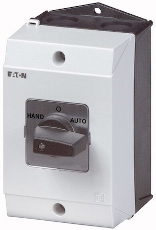 Фотография товара 'Eaton Кулачковый переключатель в корпусе, 2P, Ie = 32A, Пол. 1-0-2, 45 ° 48х48 мм T3-2-8211/I2'