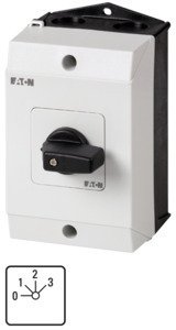 Фотография товара 'Eaton Ступенчатый переключатель в корпусе 3P, Ie = 12A, Пол. 0-3, 45 ° 48х48 мм T0-2-8311/I1'