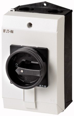 Фотография товара 'Eaton Главный выключатель в корпусе 4p, Ie = 12A, красная ручка, 0-1, 90 ° T0-2-8324/I1/SVB'