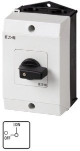 Фотография товара 'Eaton Кулачковый переключатель в корпусе 3P Plus N, Ie = 12A, Поз. 0-1, 90 °, 48х48 мм T0-2-10/I1'