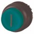 Фотография товара 'Eaton Головка кнопки выступающая с фиксацией, с подсветкой, цвет зеленый, черное лицевое кольцо M22S-DRLH-G-X1'