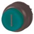 Фотография товара 'Eaton Головка кнопки с подсветкой, выступающие, без фиксации, цвет зеленый, черное лицевое кольцо M22S-DLH-G-X1'