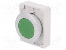 Eaton Кнопка плоская 30мм, зеленая M30C-FD-G