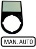 Eaton Шильдик "MAN-AUTO" с держателем 30х50, цвет черный M22S-ST-GB11