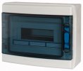 Eaton Навесной шкаф IP65, 1 ряд 12 модулей, профессиональная серия, прозрачная дверь, N/PE клеммы в комплекте IKA-1/12-ST
