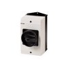 Eaton Главный выключатель в корпусе, 3P Plus1НО Plus1 НЗ , 63А , черная ручка , запираемый P3-63/I3/SVB-SW/HI11