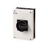 Eaton Главный выключатель в корпусе, 3P Plus N Plus 1НО Plus 1 НЗ , 63А , черная ручка , запираемый P3-63/I4/SVB-SW/N/HI11